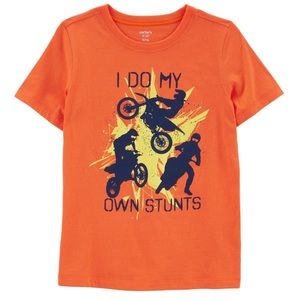 Carter’s Boys Dirt Bike Motorcycle Stunts Tee Shirt